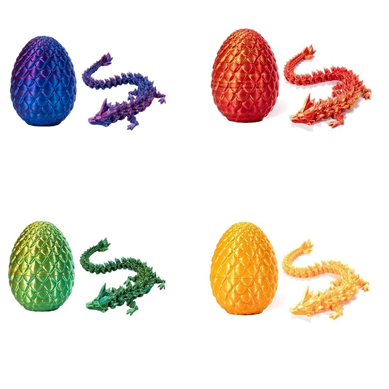 Dragon Egg, Easter Egg,12In Dragon Toy, Eggs With Inside,3D Printed Fidget Toys