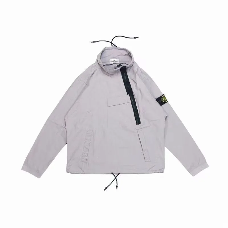 

Уличная функциональная куртка на молнии, ветрозащитная и водонепроницаемая повседневная спортивная куртка с капюшоном и компасом STONE 20SS 2024