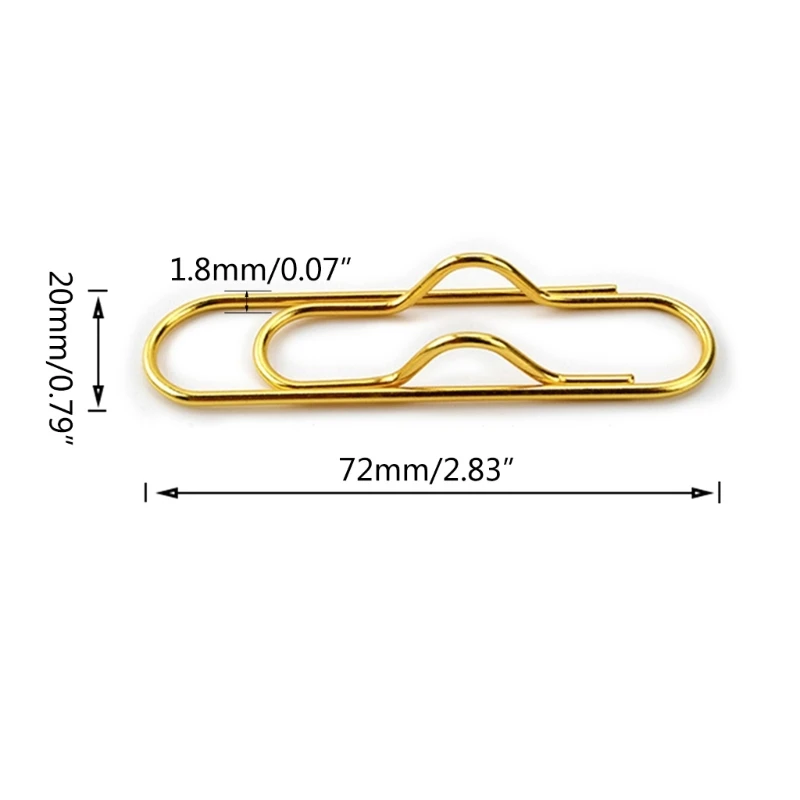 Paper Clips 10Pcs/pack Paper Clips Paper Fix Clips Pen Holder Notebook Pen Holder Book Pin for Notebook Journal Document