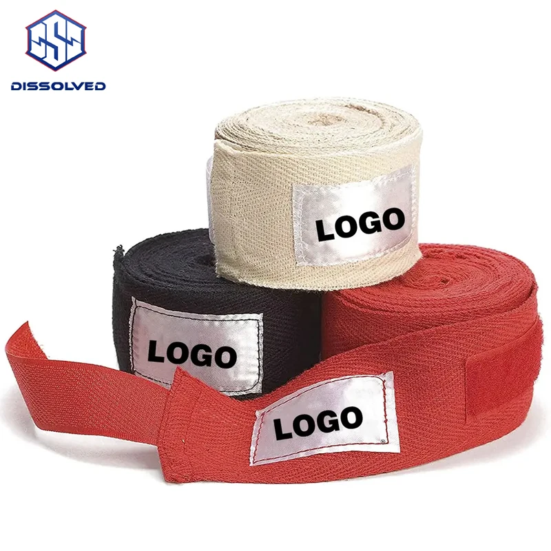 

DISSOLVED 1Pcs Cotton Boxing Bandage Sports Strap Sanda Kick Boxing MMA Hand Gloves Wraps Belt Boxing Sports Wraps Bandage