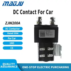 Free Shipping DC Contactor 200A 24v 48v Normally Open Mini Electromagnetic Style Relay Contactor For Handling Wehicle