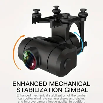 KF102 4K HD GPS Drone with Dual Camera 2-Axis Gimbal Optical Flow WiFi FPV, Foldable Quadcopter Toy for Adults and Kids 5