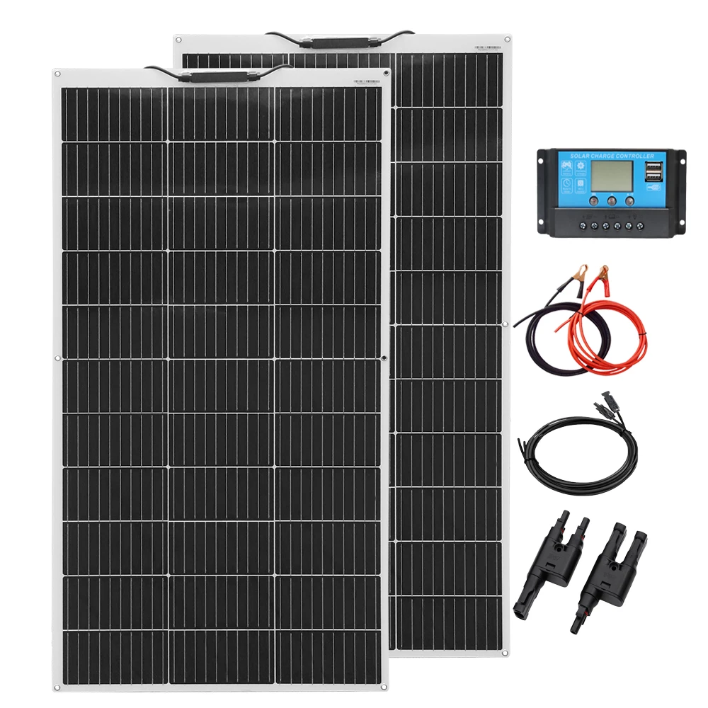 BOGUANG 120W Solar Panel /240W Solar Pate / Panel kit For Car RV Boat Home Yacht RV camping 12V 24V Battery Charger CE