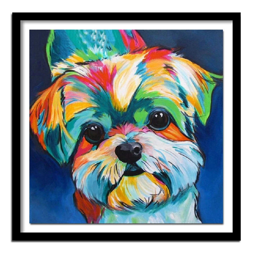 5D Diamond Painting Dog Picture Of Rhinestone Beadwork Diamond Ricamo Animal Sale Kit Trapano Rotondo Completo Home Decor