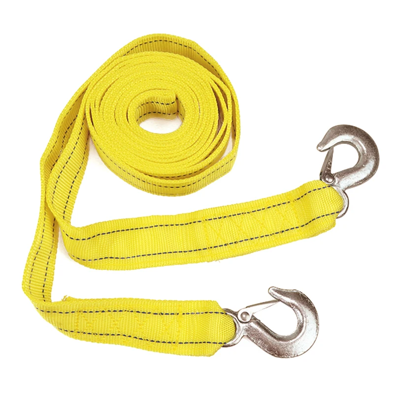 4M Heavy Duty 5 Ton Car Tow Cable Towing Pull Rope Strap Hooks Van Road Recovery for Audi Benz Buick Skoda Mazda Ford Toyota BMW |