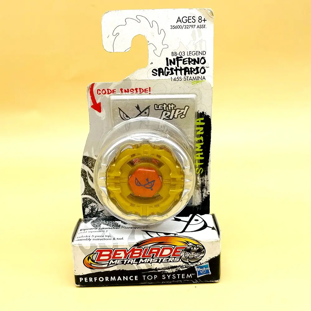 

BEYBLADE RARE Metal Masters BB-03 Inferno Sagittario Fusion Fury 4D