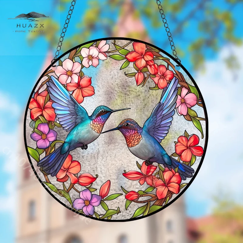Hummingbird Suncatchers For Windows Hanging - 8 Inch