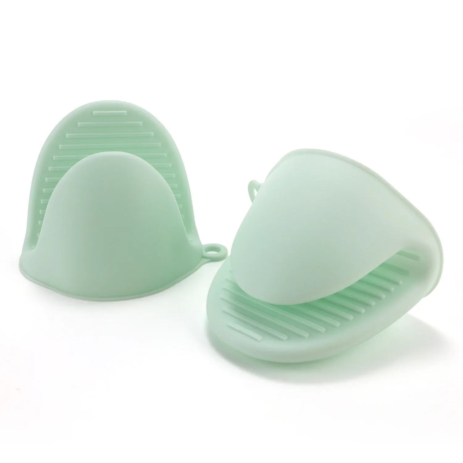 Silicone Heat Resistant Gloves Clips Kitchen Gloves 2Pcs