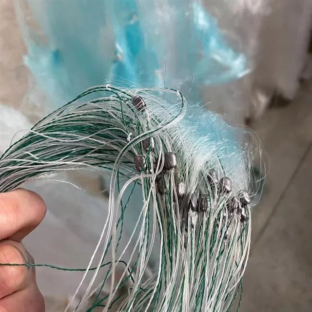 Fishing Net White Wire Net Trap Monofilament Net Durable Three-layer Single-layer Floating Net Tool Outdoor Fishing Gear Tool 5