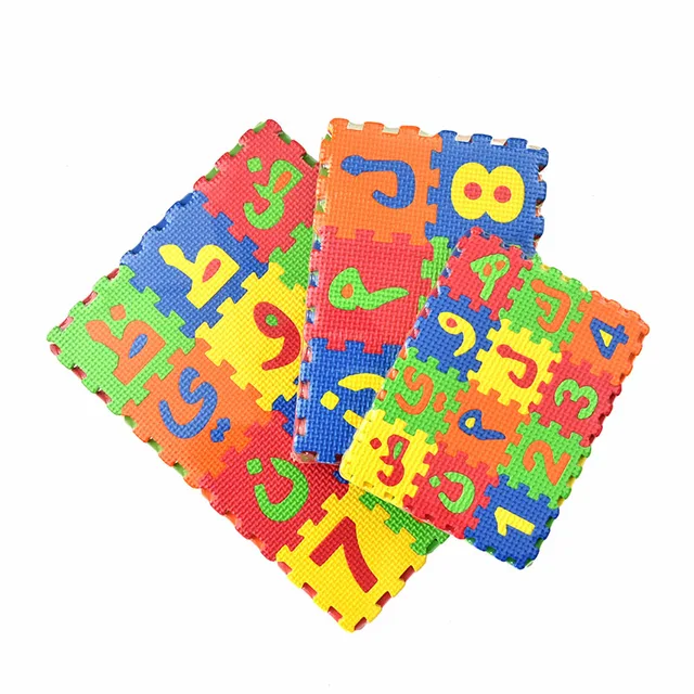 36PCS Baby EVA Alphabet Puzzle Mat Arabic Alphanumeric Toys Early Educational Letters Puzzles Play Mats Small Middle Size 1