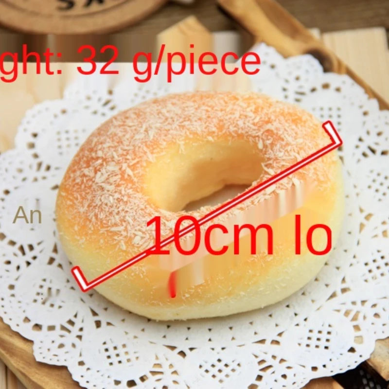 1pc Artificial Decorations Foods Pu Material Simulated Donut Bread Pastry Model Fake Snacks Hotel Decoration Mold Supplies food model food photography props kitchen food toys fake food prank toys