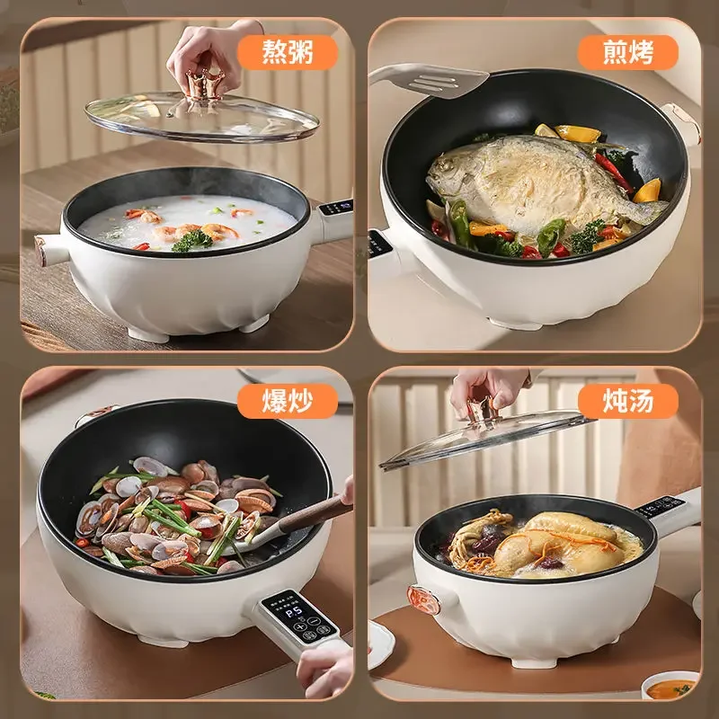 Supor Electric Wok Multi-functional Electric Hot Pot Home Electric Wok  Integrated Electric Wok Steamer Non-stick Electric Cooker - AliExpress