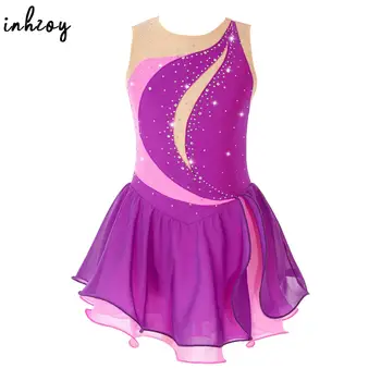 Girls Chiffon Skating Dress 1