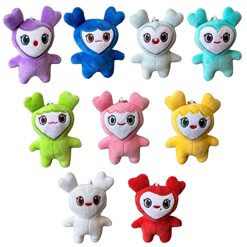 9Pcs/Set Cute Korean Twice Momo Lovely Plush Doll Bag Pendant Key