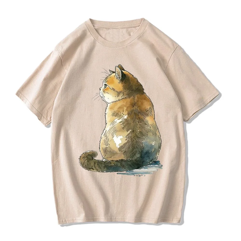 

Ukiyoe Japanese Culture Cat Cotton High Quality EU Size t shirt Japanese men tshirt harajuku designer unisex clothing