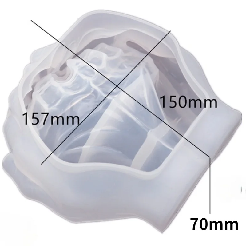 Description Picture 2 of itemTwo-hand Model Hand Storage Resin Candlestick Mold Concrete Silicone Mold Ceramic Clay DIY Crafts DIY Flower Pot Mold