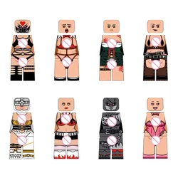 MOC-figuras de acción de Stripper desnudo para niñas, juguetes de Cosplay para adultos, Fnaf, bloques de construcción, regalos, Sexy