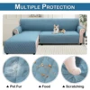 Quilted Corner Sofa Covers for Living Room Waterproof Reversible L-Shape Couch Slipcover Washable Pet Protector Mat Furniture 5