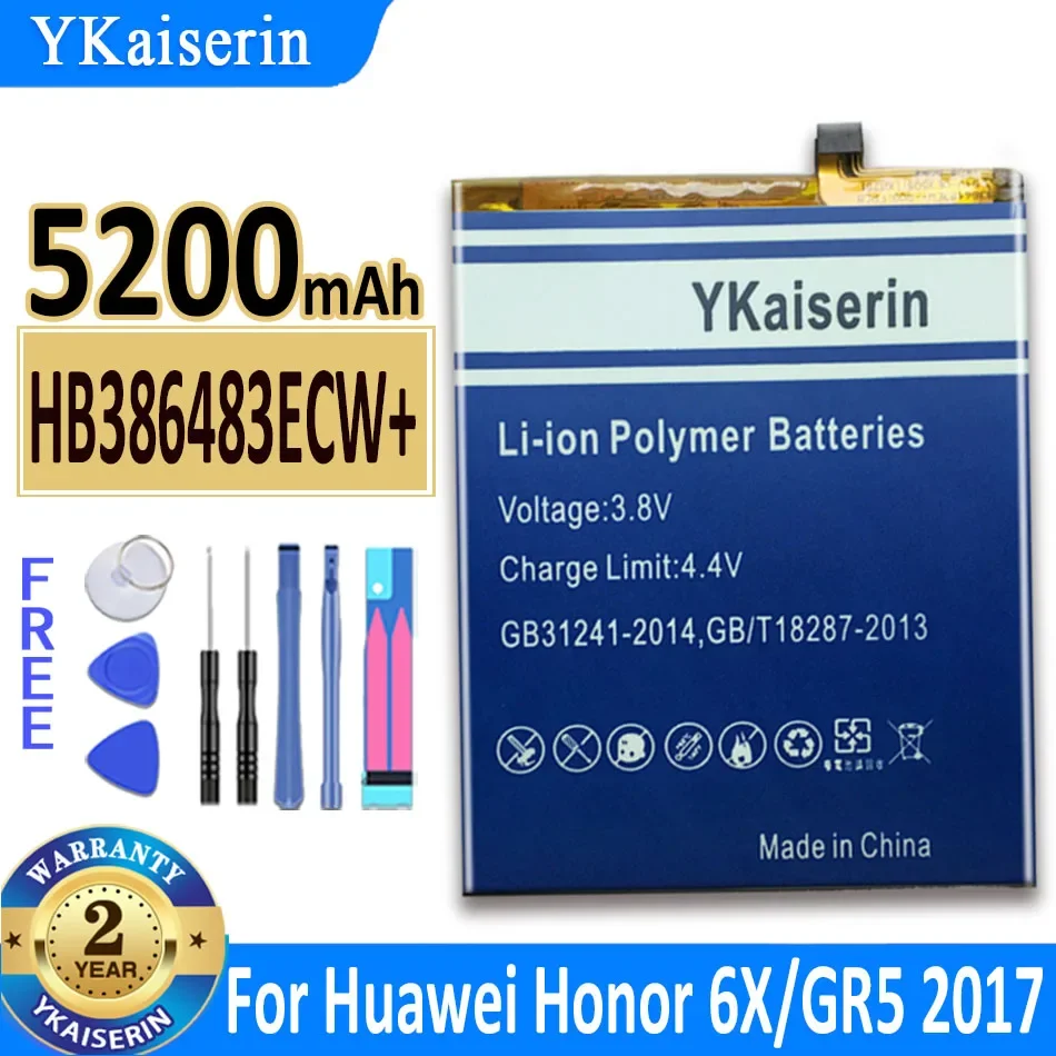 Аккумулятор YKaiserin для Huawei Honor 6 7 8 9 10 (pro Plus Lite) 6A 6C ...