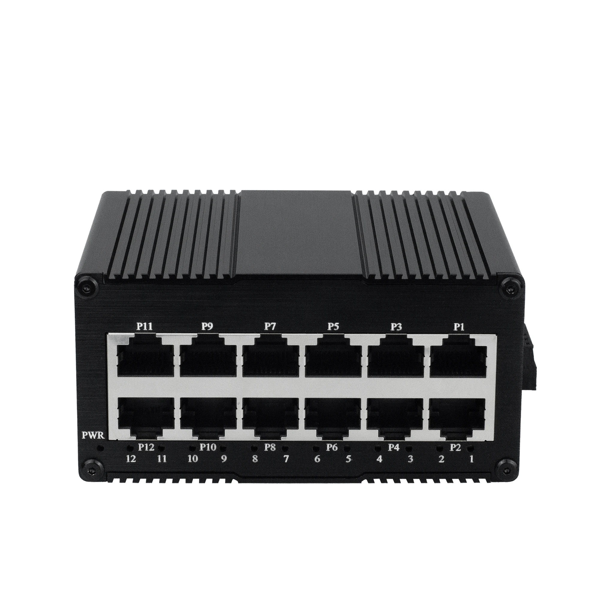Industrial-grade 100/1000M switch 10/12-port DIN rail Ethernet PoE power supply monitoring security network dedicated transceive