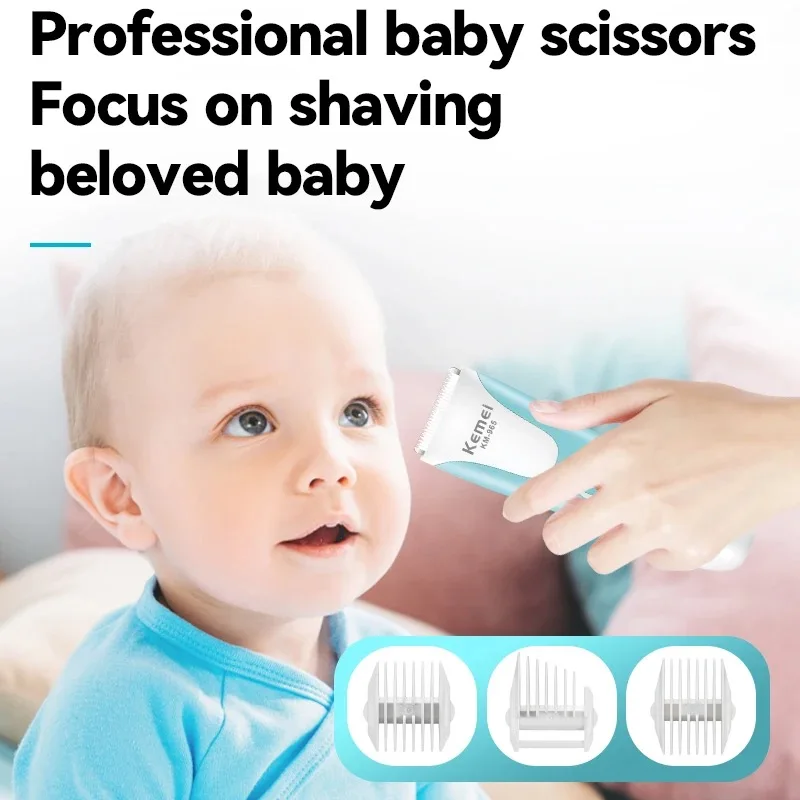 Kemei 용 헤어 클리퍼 조용한 헤어 트리머 방수 충전식 무선 헤어 커팅 키트 용