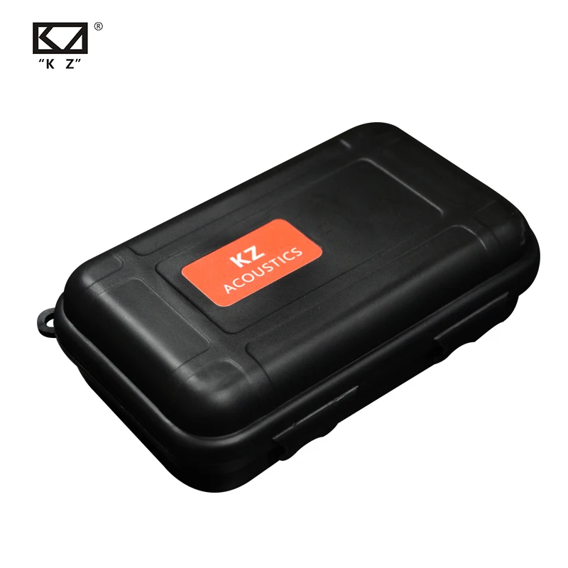 KZ Square Case High End In Ear Earphones Case Bag PU Zipper Storage Box Black Portable Hold Storage Box Original HiFi Headphones 1