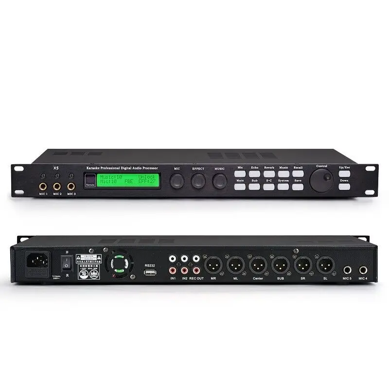 

X5 Anti Roar Professional Front Effect For KTV Processor Reverberator Equalizer