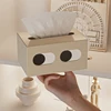 Tissue Box Table Napkin Rings Tissue case Paper Box Container Solid Storage Box Home Table Decoration 5