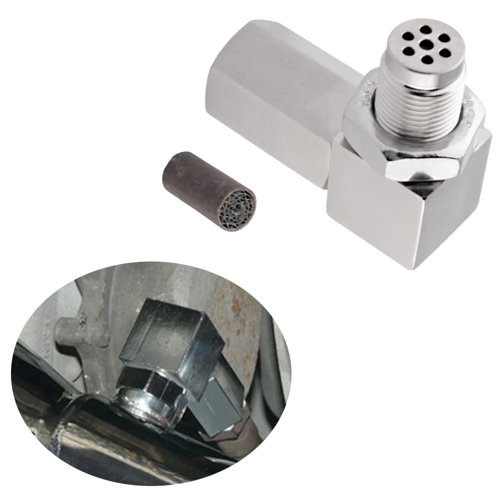 1Pcs Mini Oxygen Catalyst Sensor For Automobile 60.8*52.5MM / 2.4*2.1IN Silver Stainless Steel Material Brand-new Auto Parts 4