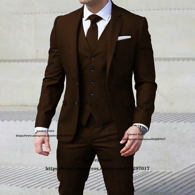 Costume 3 Pièces Homme Grande Taille - Veste, Gilet, Pantalon - Mariage, Bureau, Cérémonie - Léger été