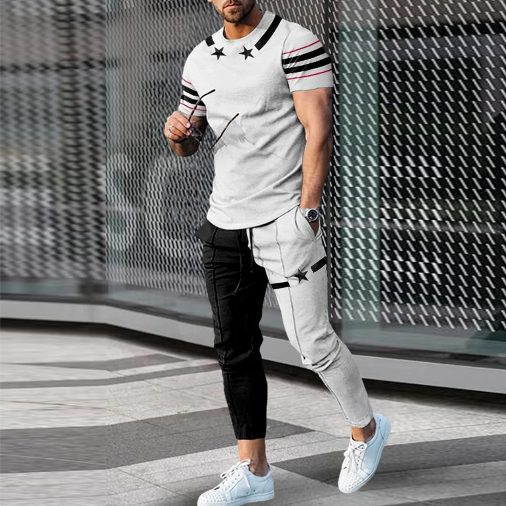 Men-s-Clothing-Men-Tracksuit-T-Shirt-Long-Pants-2-Piece-Sets-Jogger ...