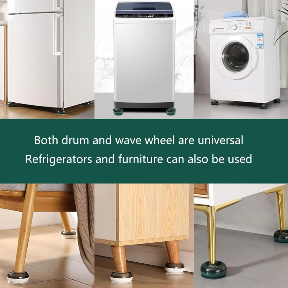 Furniture Foot Mats Washing Machine Anti Vibration Pads Adjustable Rubber Foot Mats Non-slip Silent
