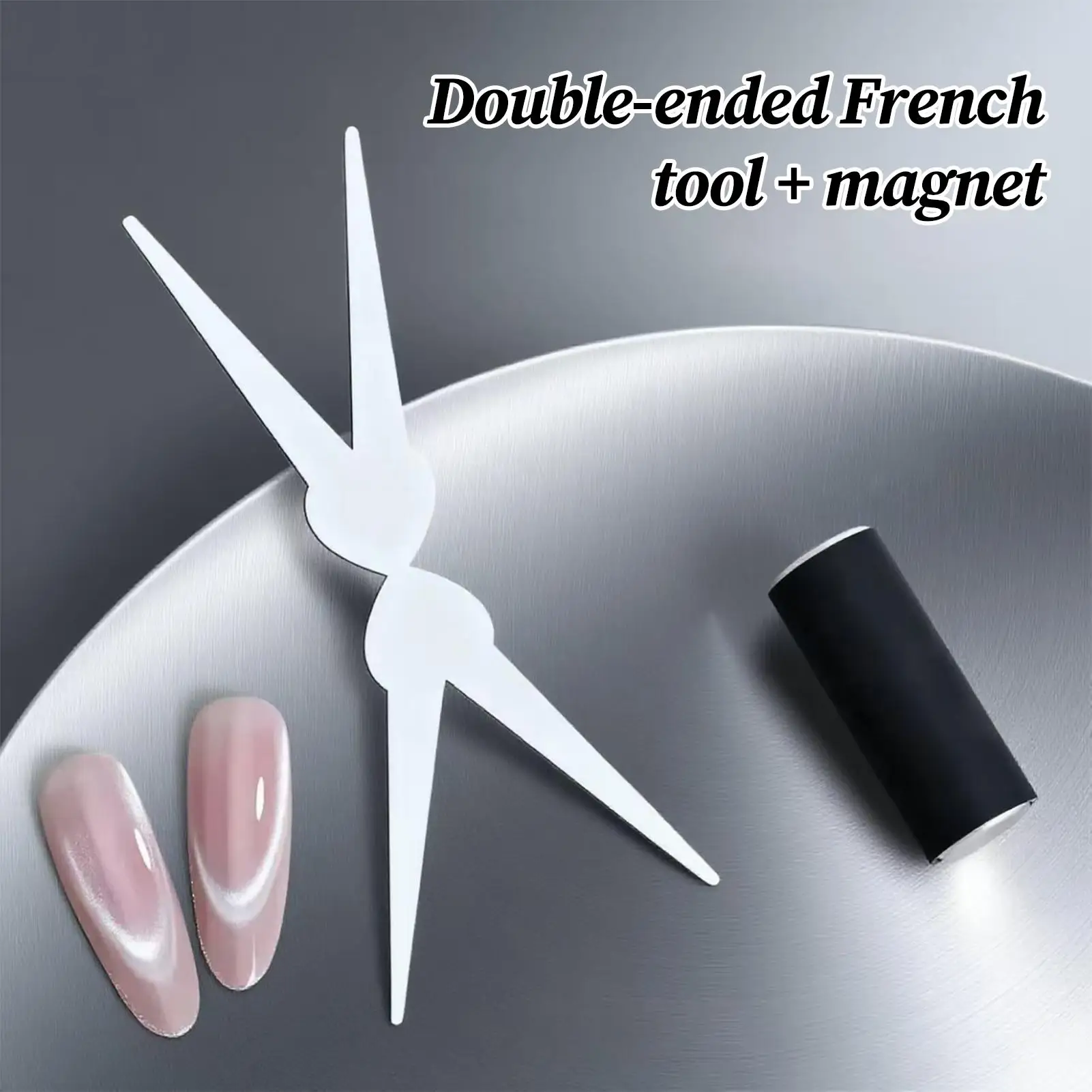 Nail Polish Magnet Scratch-resistant Double-head Nail Tool Manicure Magnetic Tool French cat's eye auxiliary tool for manicure