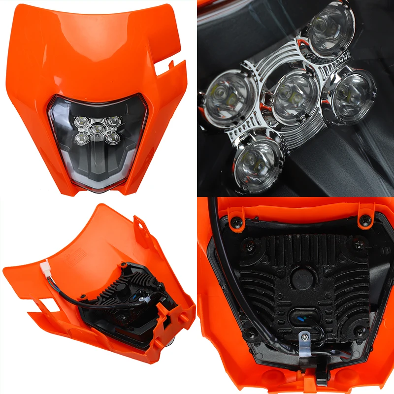 「KTM EXC/XC/SX系 150〜530cc LEDヘッドランプ」 並行輸入品】 LED ヘッドライト KTM EXC EXCF SX SXF XC XCF XCW