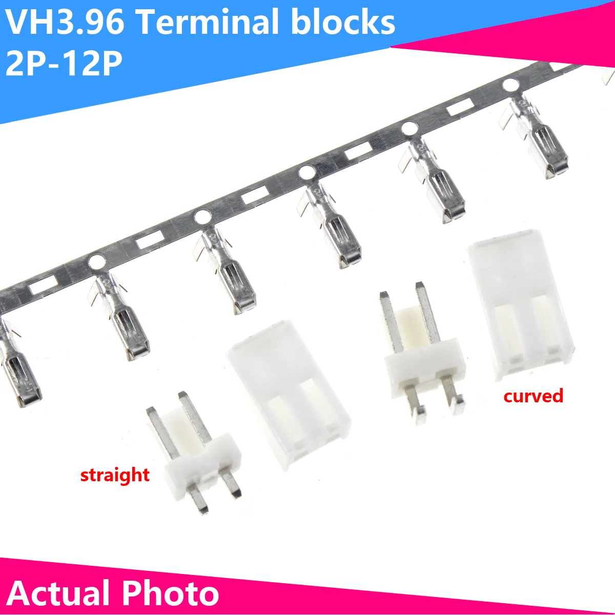 10sets VH 3.96mm 2P 3P 4P 5P 6P 7P 8Pin Male Plug + Female Housing + Terminals VH3.96 Connector 5set el 2p 3p 4p electronic connector 4 5mm pitch el 4 5 multipole connectors male female plug socket terminals