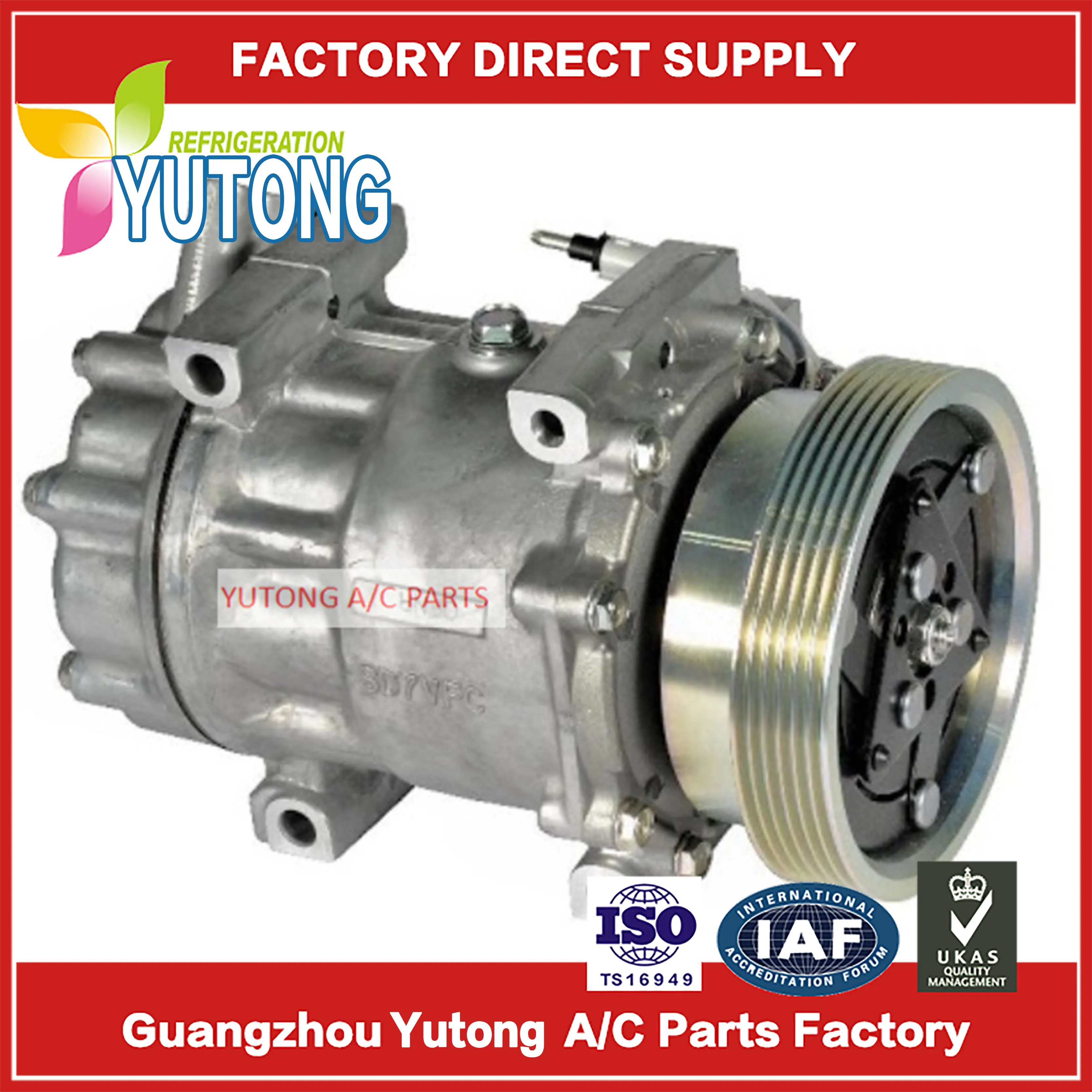 

AC Compressor For Sd7v16 Renault 8200866451 8200802608 8200603434 8200117767 1177A 8200866441 8200866440 926000097R