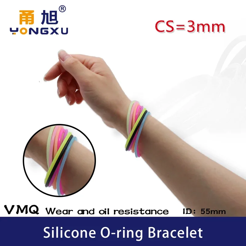 

8 kinds of candy-colored Silicone rubber bracelet O-ring rubber band wristband bracelet cute girl gift