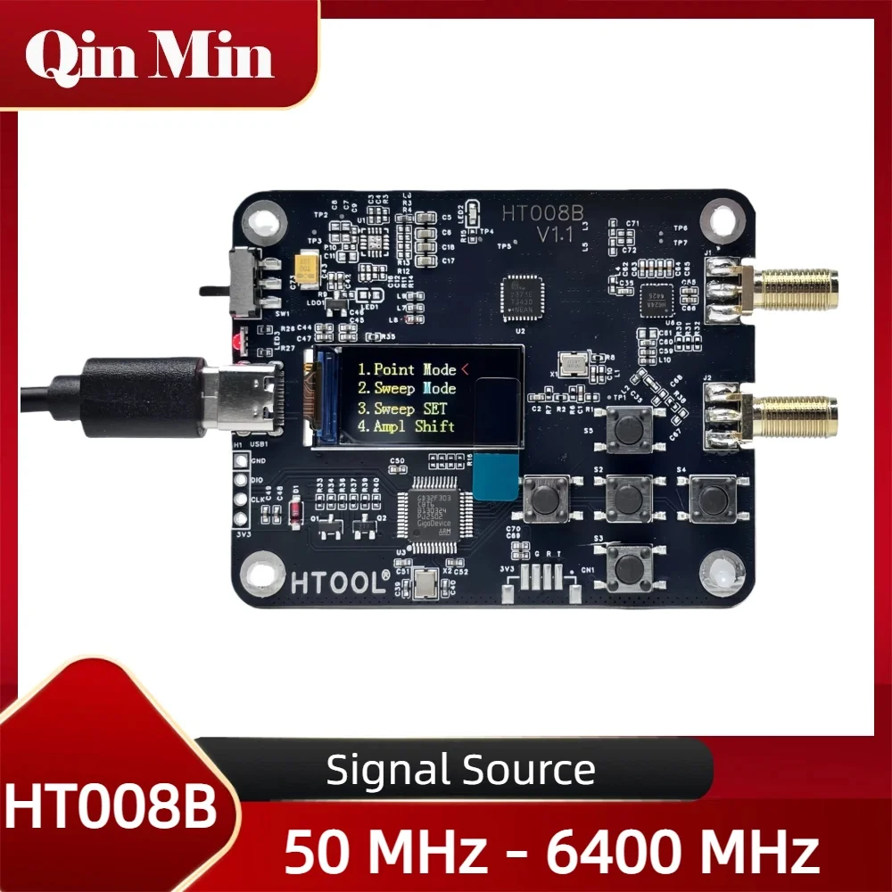 HT008B MAX2871 50-6400MHz Signal Generator Signal Source 1KHz ...