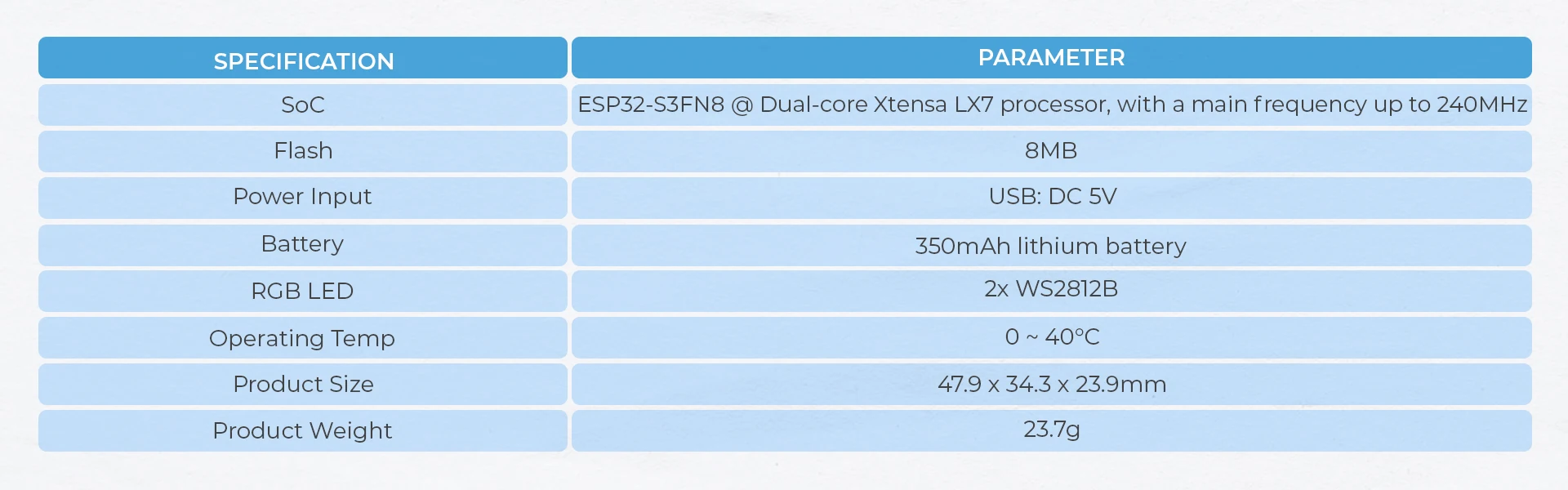Official Chain Dual Key with ESP32-S3