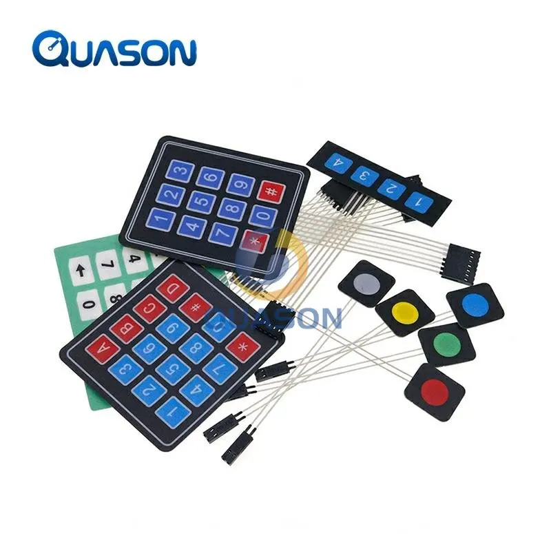 1*2 3 4 5 Key Button Membrane Switch 3*4 4X5 Matrix Array Keyboard 1X6 ...