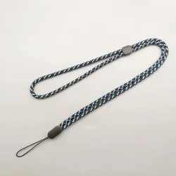 Adjustable Outdoor Universal Crossbody Phone Lanyard with Neck Cord and Anti - Lost Wrist Strap (Blue)