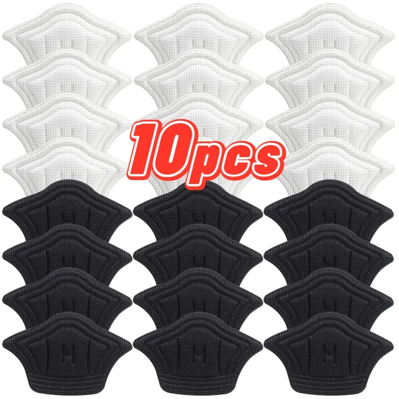 Heel Insoles for Shoes Patch Heel Pads Adjustable Size Feet Pad Insole Shoe Protector Back Sticker 10Pcs