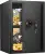 3.3 Cub Large Home Safe Fireproof Waterproof, Anti-theft Fireproof Safe Box with Programmable Keypad, Spare Keys and Removable S 1