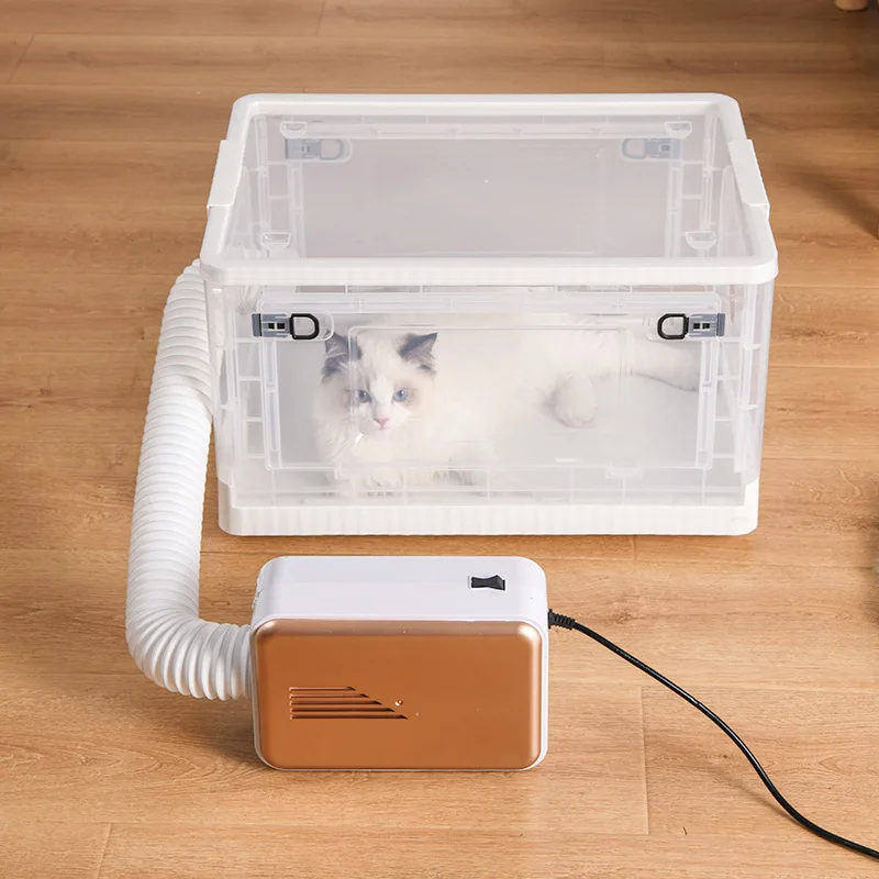 PetDryingBoxCatNoiseSuperQuietWheelsTransparentHomeDogCat