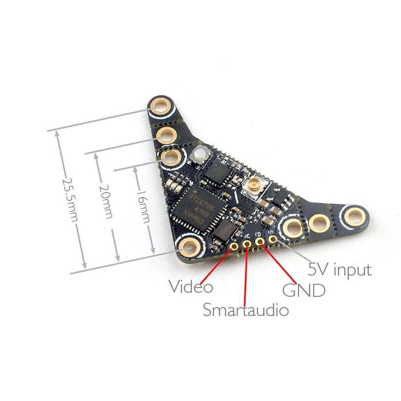 HappyModel OVX300 OVX303 5.8G 40CH 300mW Adjustable OpenVTX Video Micro Transmitter for RC FPV Tinywhoop Nano Micro Long Range thumbnail 4