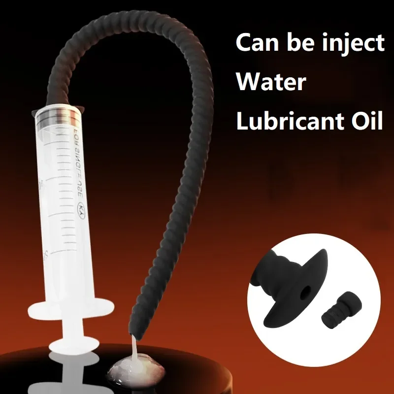 Urethral Dilator Male Spray/Washing Syringe Urethral Plug Urethra Dil Sounding Penis Plug Urethra Stimulate Dilator Masturbation Rod Sex Toy