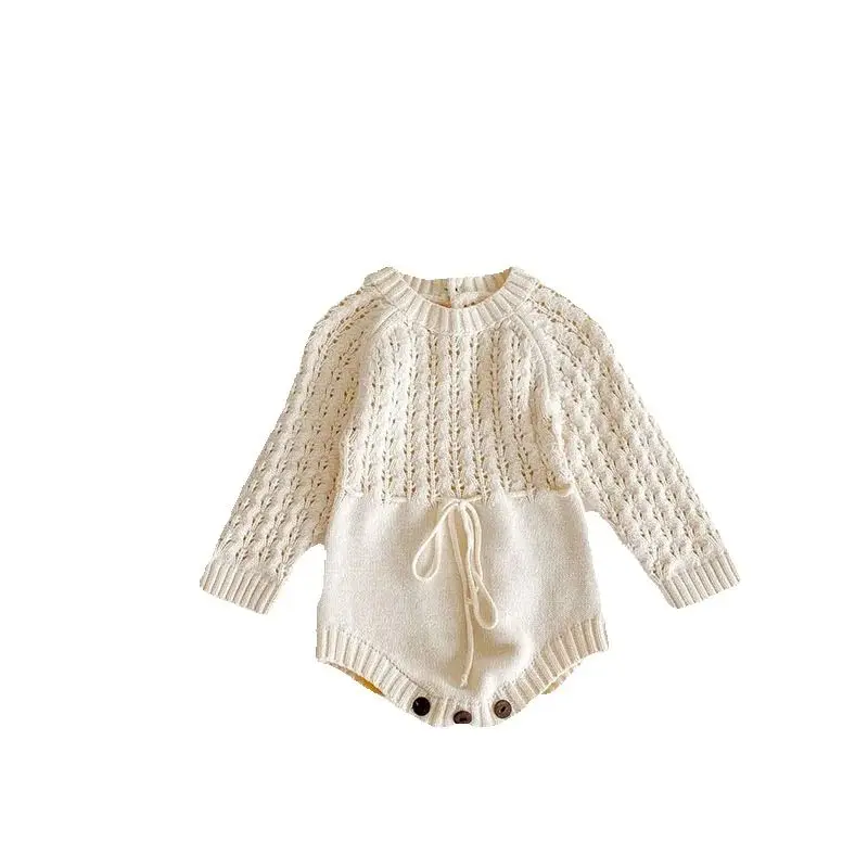 Newborn Baby Girls Knitted Bodysuit Romper Spring Outfit