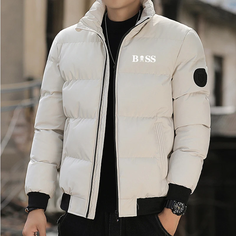New parka jacket 2024 Men's winter and coat Cotton windproof thick thermal M-5XL