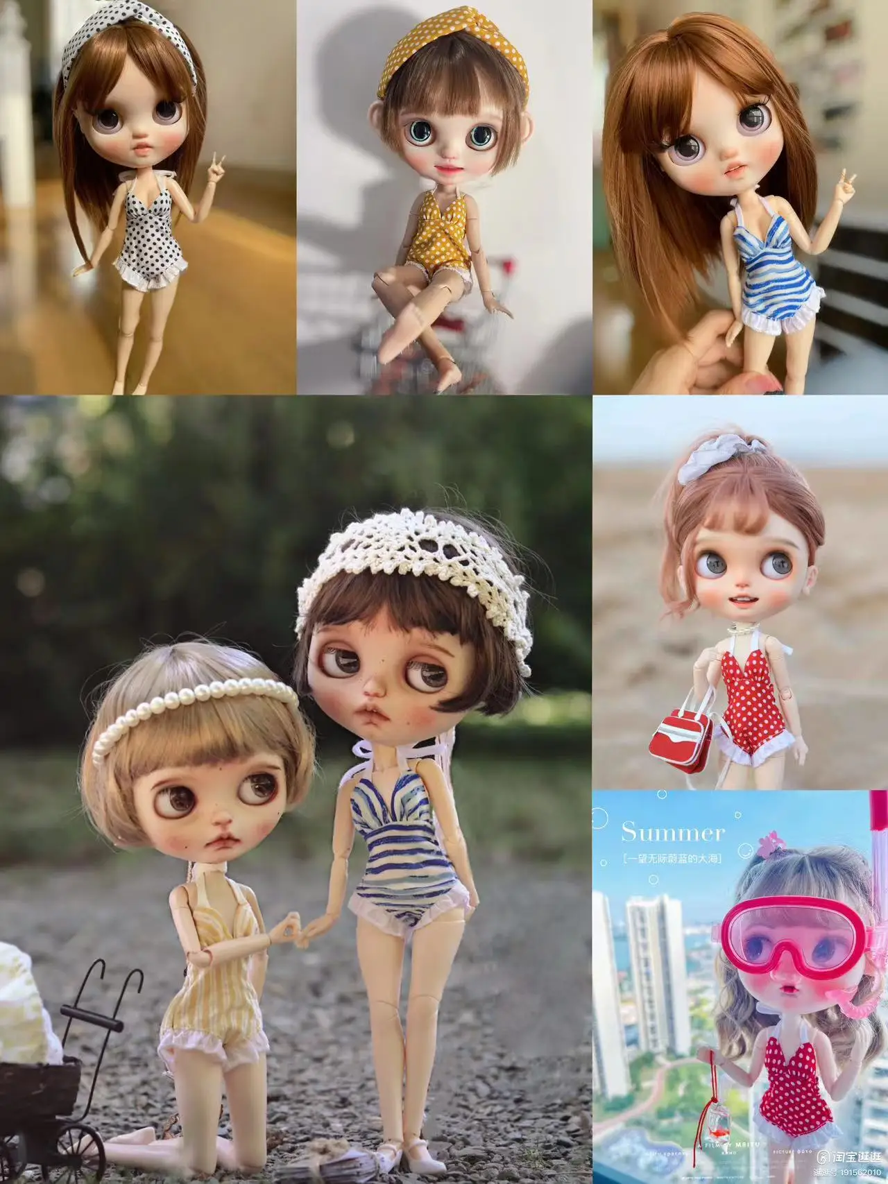 2026 Dula 수제 의류 여름 시원한 수영복 비키니 스페셜 Blythe ob24 ob22 Azone Licca ICY JerryB 1/6 인형 액세서리