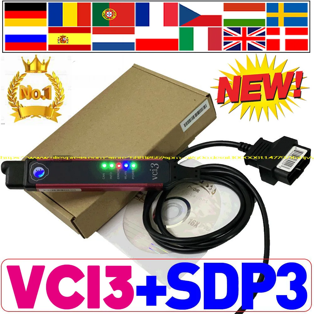 Popolare Vci3 Scaniag Vci3 Sdp3 Aggiornamento Scanner Wifi Per Autobus Scania Car Assecor Truck Heavy Duty Strumento Diagnostico Riprogrammatore